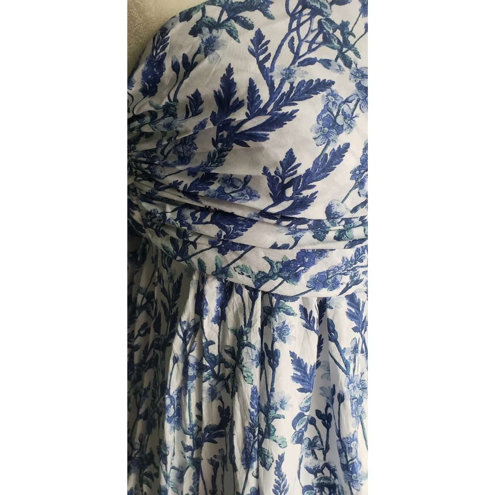 J.Crew Collection strapless bow-back maxi dress in meadow print - Picture 10 of 15